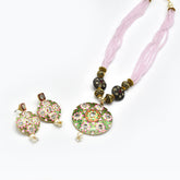 Pushp Hand Painted Pendant Set - The Pashm